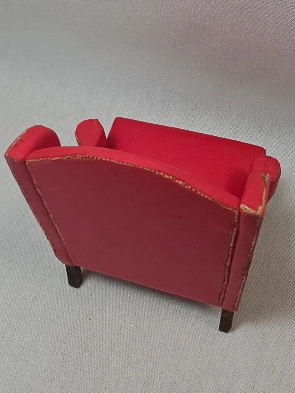 DollHouse Gentlemen’s Chair Mahogany Red 1:12 Scale Doll House Miniature Chair